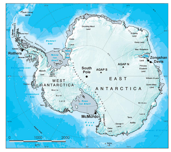 Antarktika Haritas