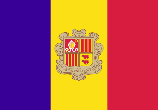Andorra Bayra, Andorra Bayrak Resmi