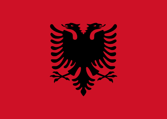 Arnavutluk Bayra, Arnavutluk Bayrak Resmi