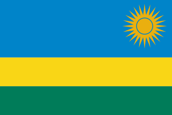 Ruanda Bayra, Ruanda Bayrak Resmi