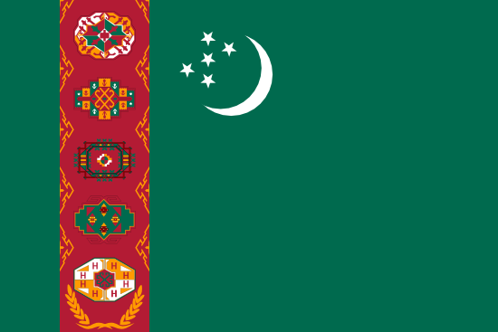 Trkmenistan Bayra, Trkmenistan Bayrak Resmi