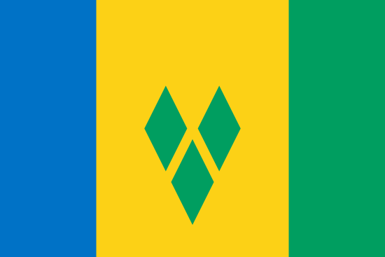 Saint Vincent ve Grenadinler Bayra, Saint Vincent ve Grenadinler Bayrak Resmi