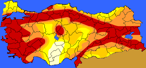 Türkiye Fay Hattı Deprem Haritası