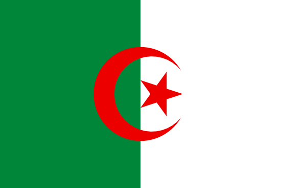 Cezayir Bayra, Cezayir Bayrak Resmi