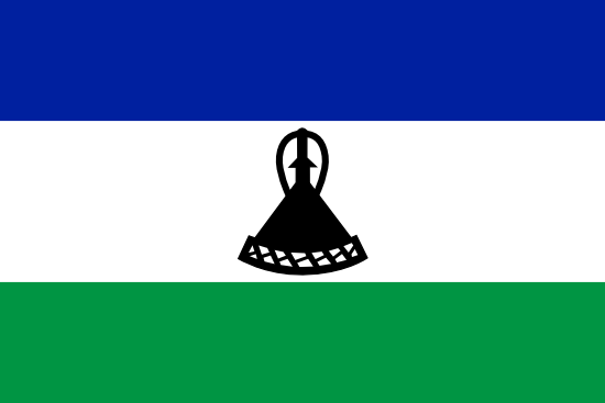 Lesoto Bayra, Lesoto Bayrak Resmi