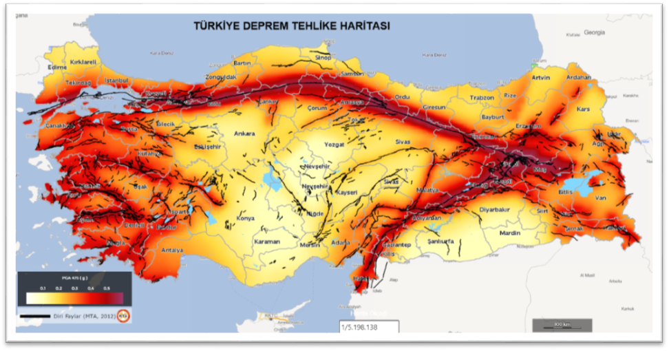 Trkiye Deprem Tehlike Haritas