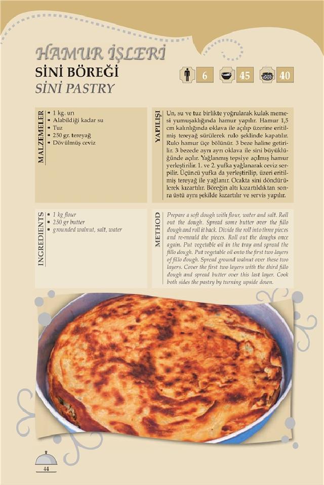 AMASYA SİNİ BÖREĞİ Tarifi AMASYA SİNİ BÖREĞİ